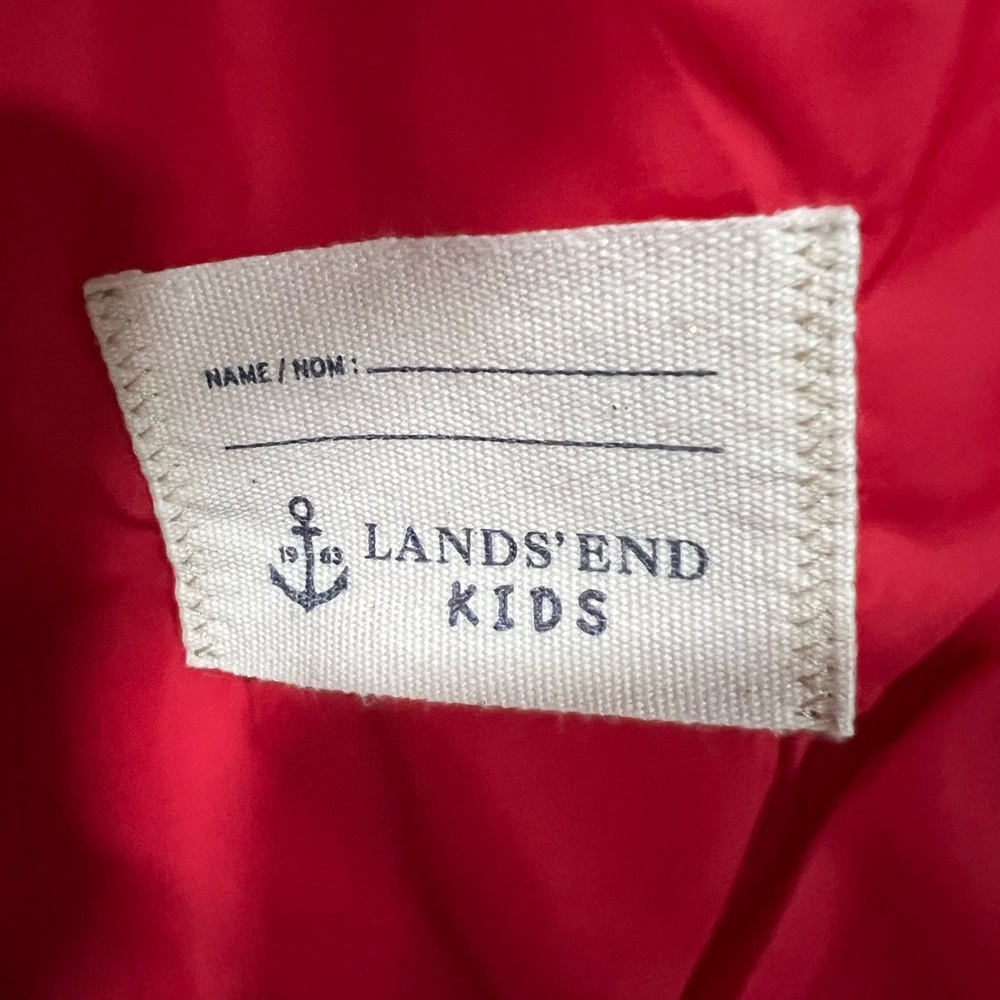 Lands' End Kids Navy Puffer Vest - Picture 5 of 5